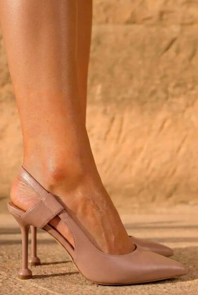 Rucci – escarpins nude à talon aiguille fin