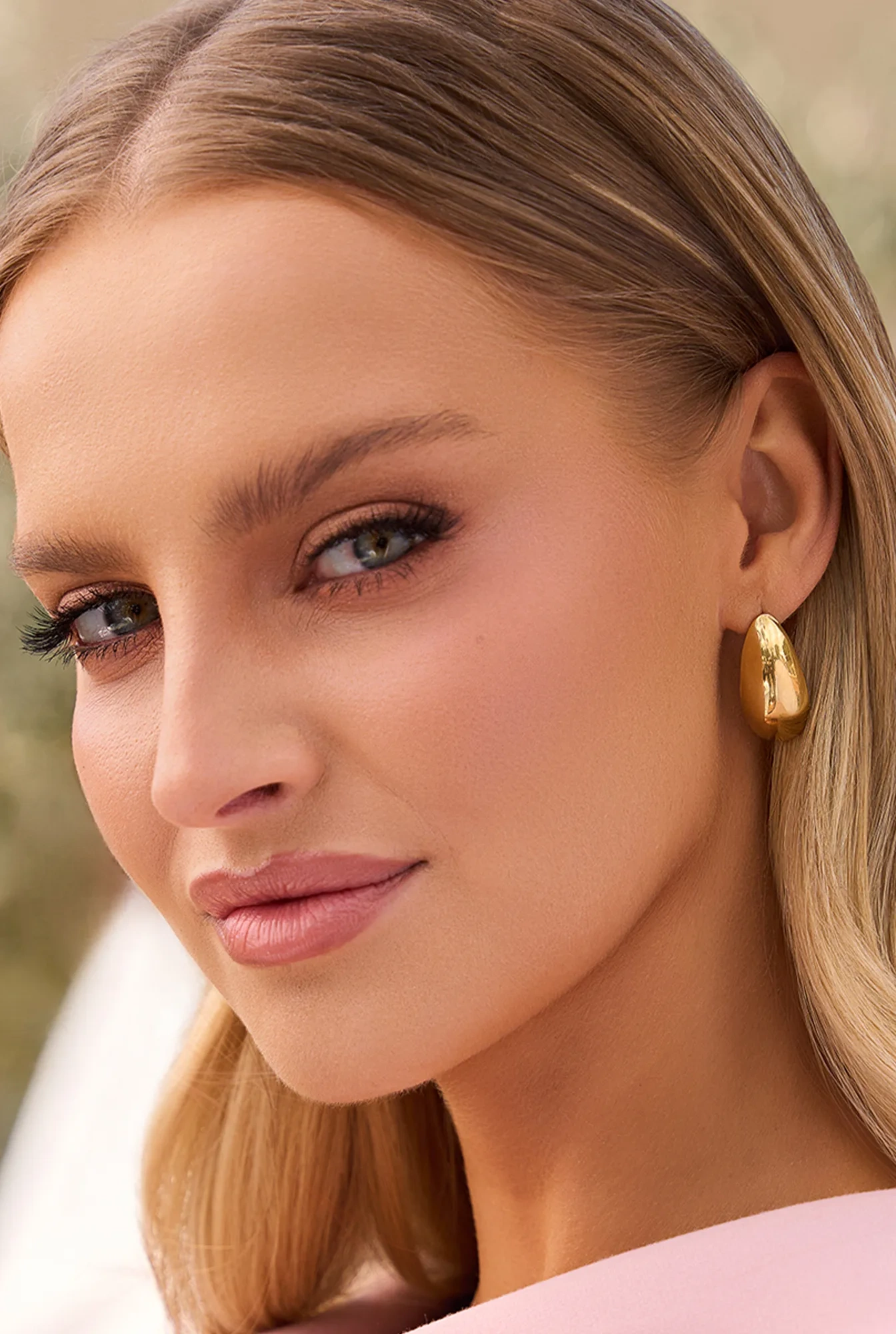 Tical - boucles d'oreilles en acier plaqué or