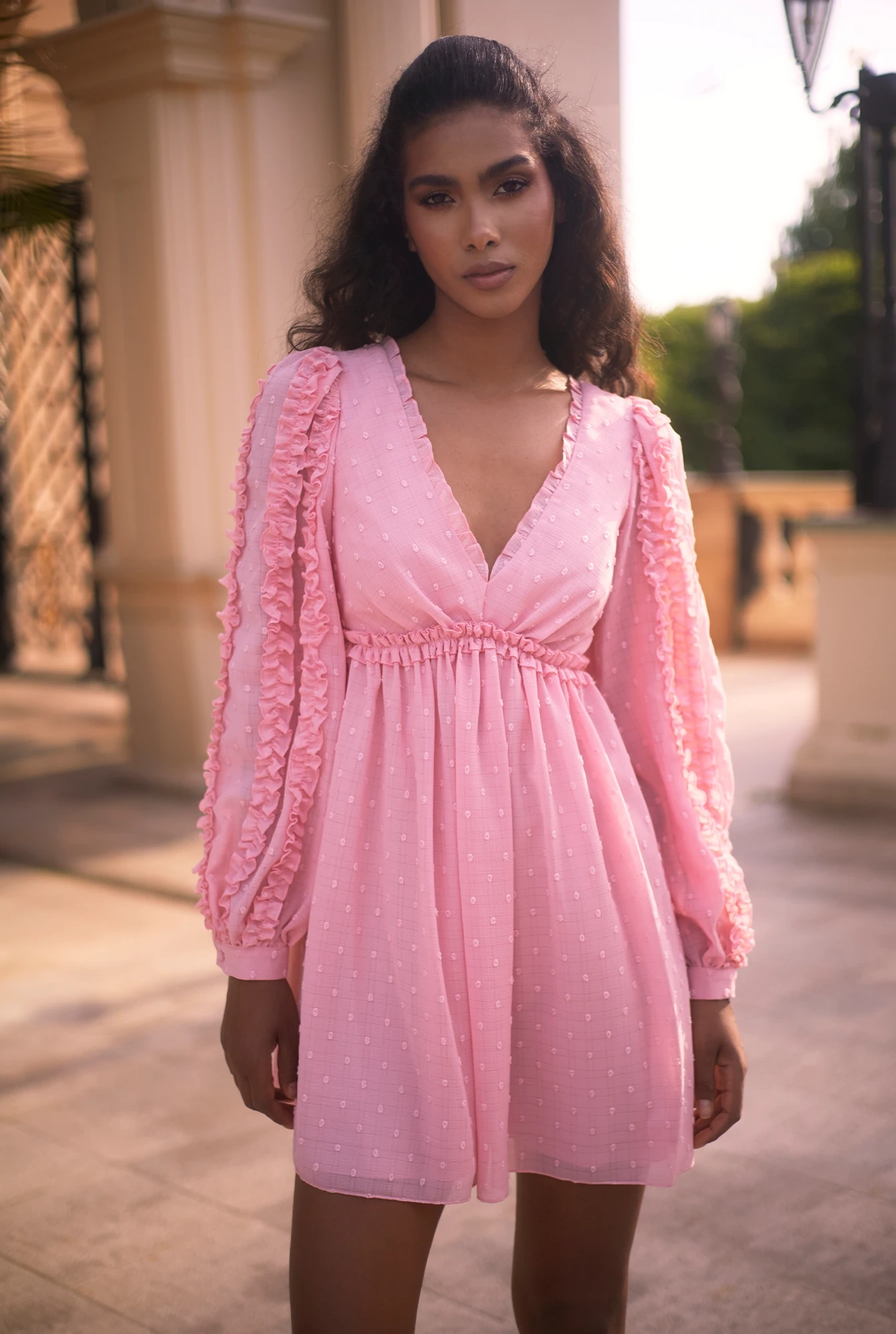 Uskaly - Mini robe en rose magique