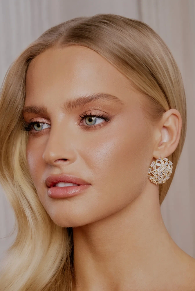 Dote - boucles d'oreilles en cuivre plaqué or