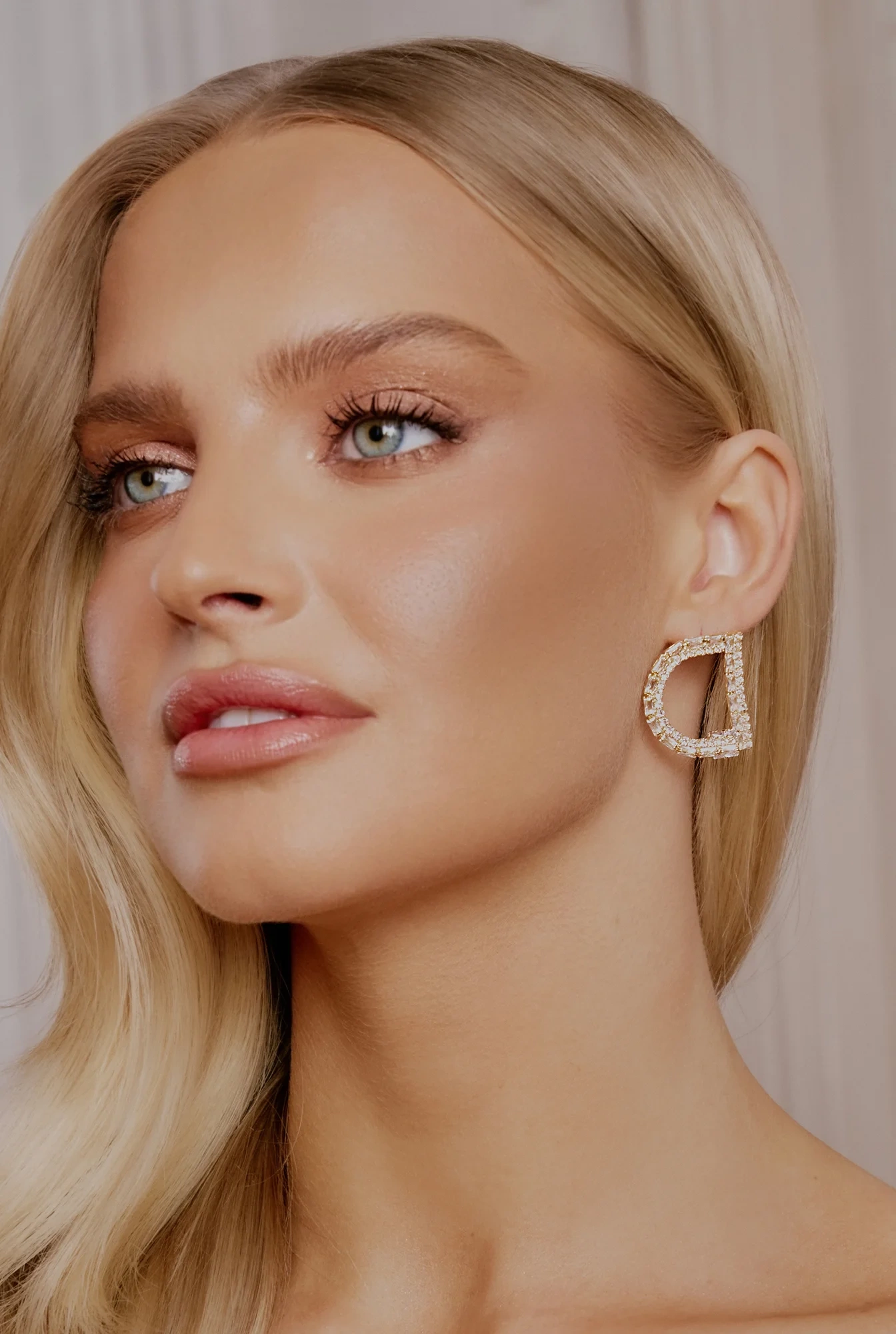 Zure - boucles d'oreilles plaquées or avec zircons