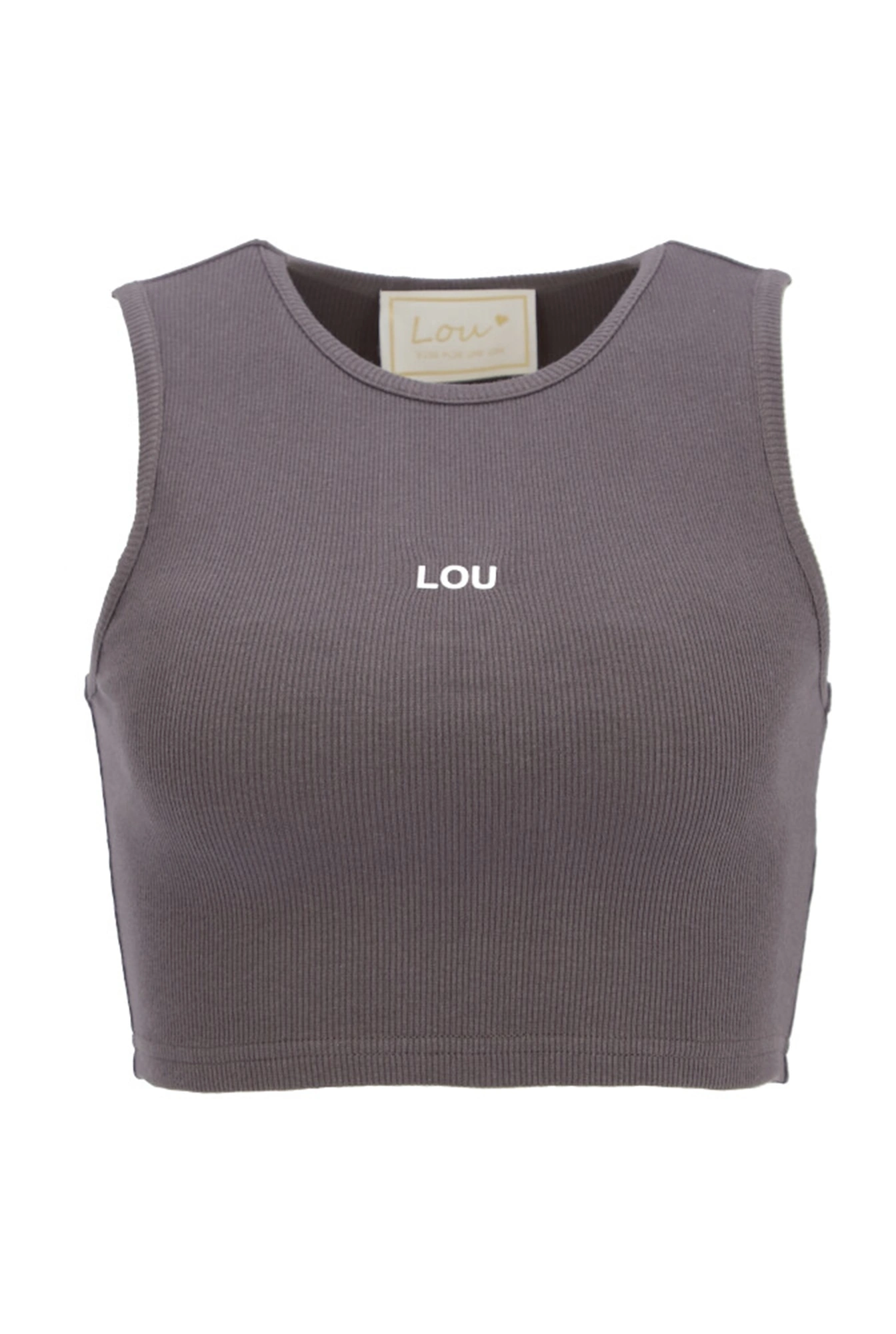 Saura - Top court sans bretelles graphite