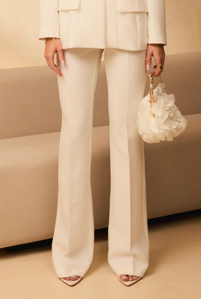 Sevil – pantalon écru taille haute