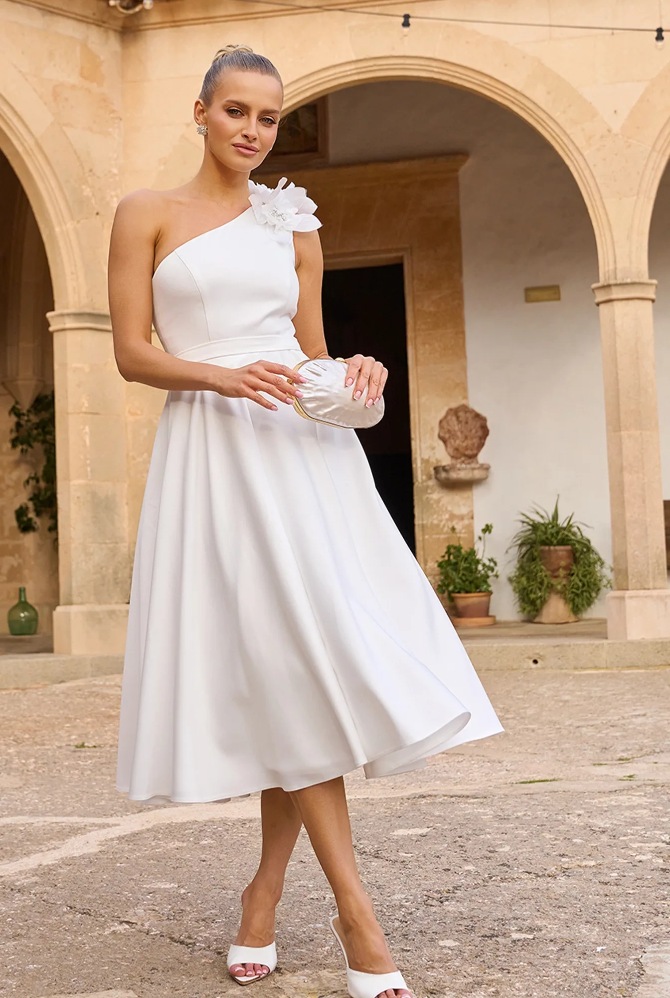 Glimer - robe de mariée asymétrique
