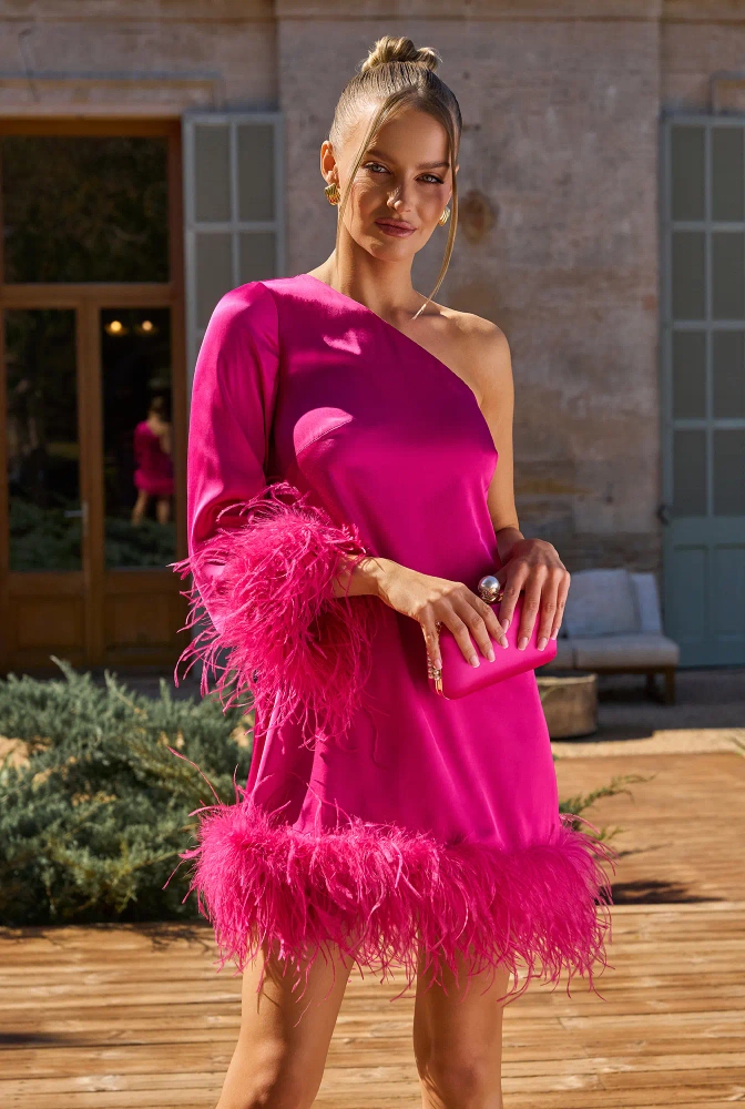 Pamela - mini robe asymétrique