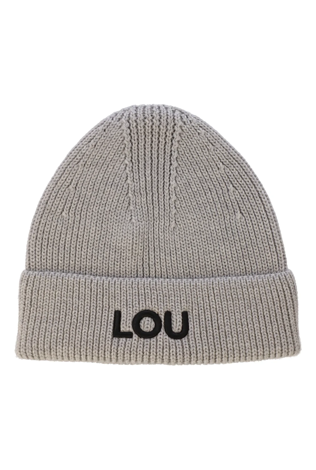 Casquette d'hiver à logo Lou gris